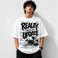 TriMe Reality Needs an Update Oversized Graphic T-Shirt