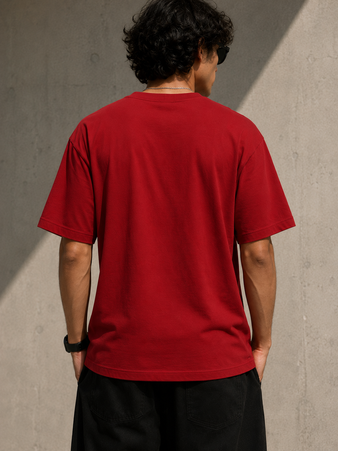 TRIME MORI – OUT OF BOUNDS | Premium Classic Graphic T-Shirt (Red)