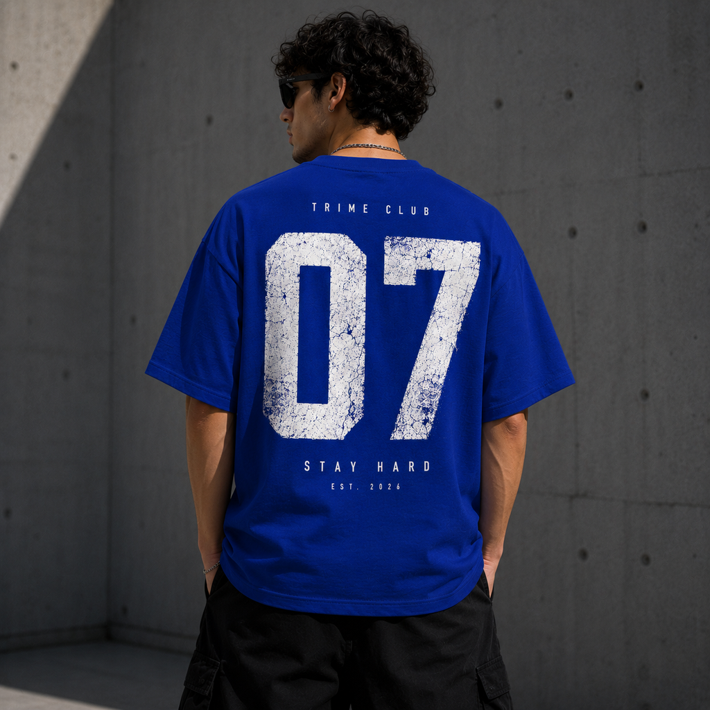 TRIME CLUB 07 Football-Inspired Oversized Streetwear Graphic