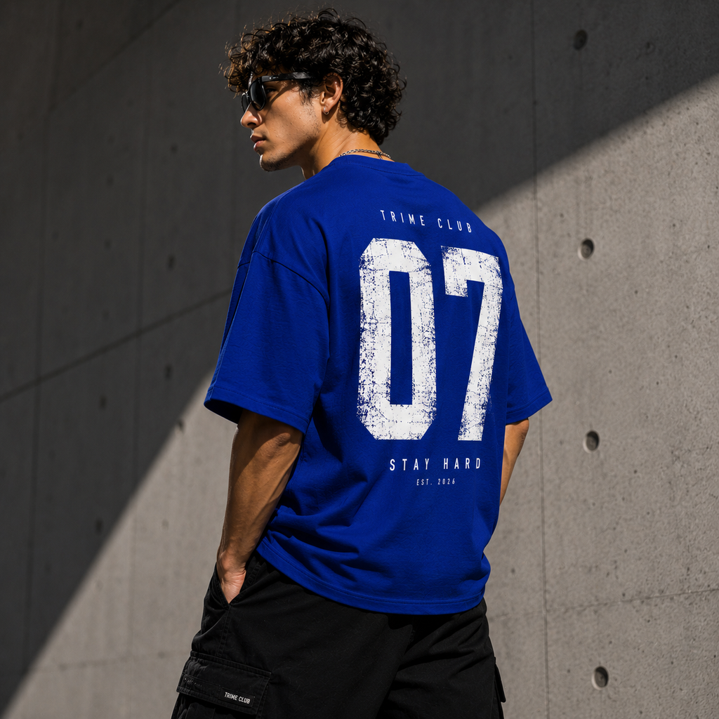 TRIME CLUB 07 Football-Inspired Oversized Streetwear Graphic