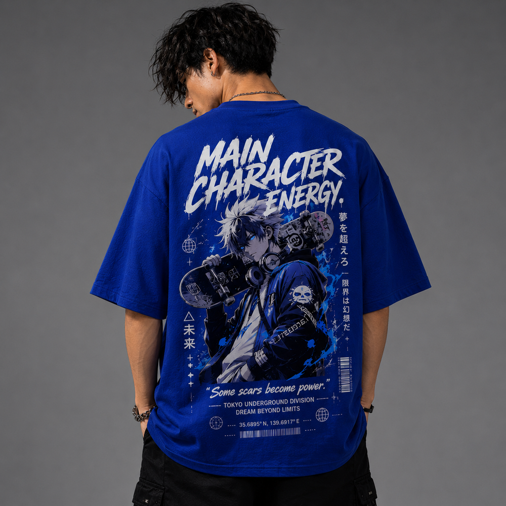 Main Character Energy Oversized Tee