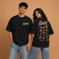 The Outcasts Acid Wash Oversized Tee