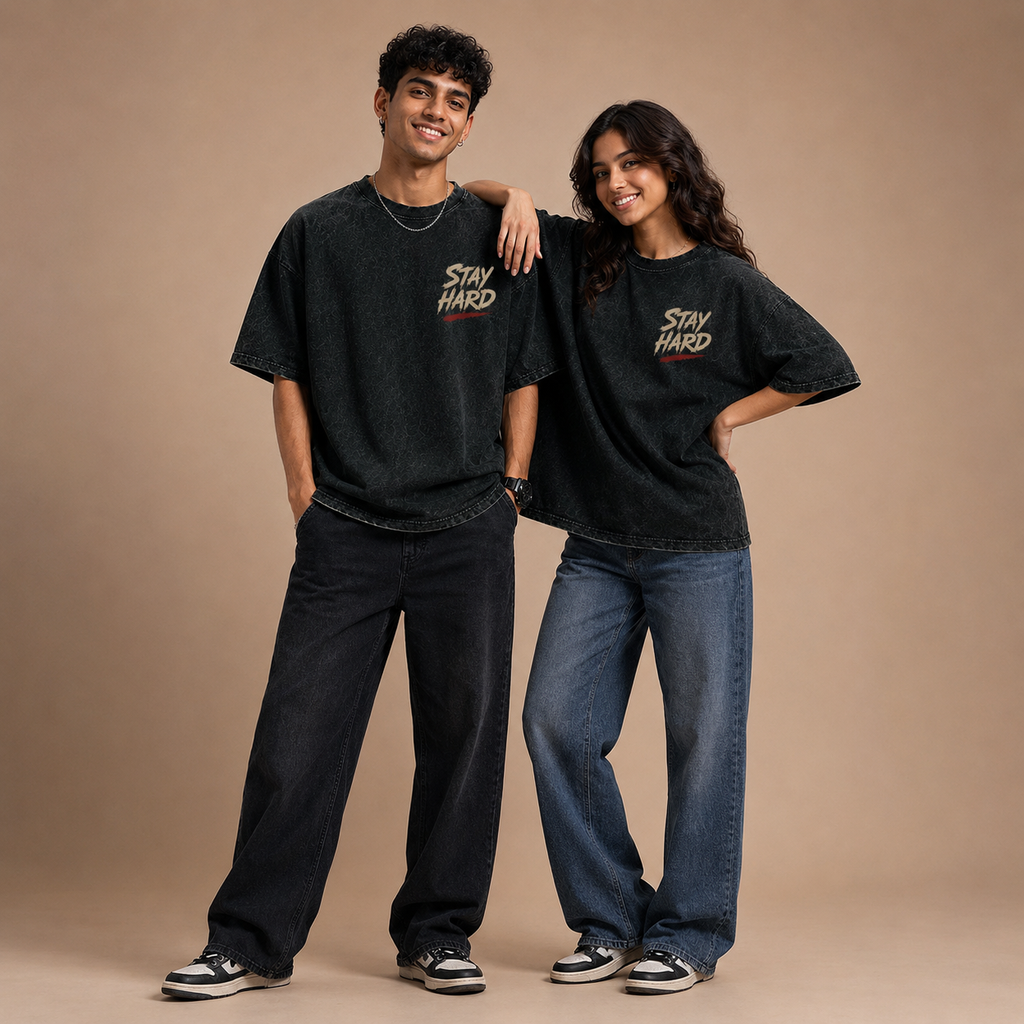 Stay Hard Acid Wash Tee - Green