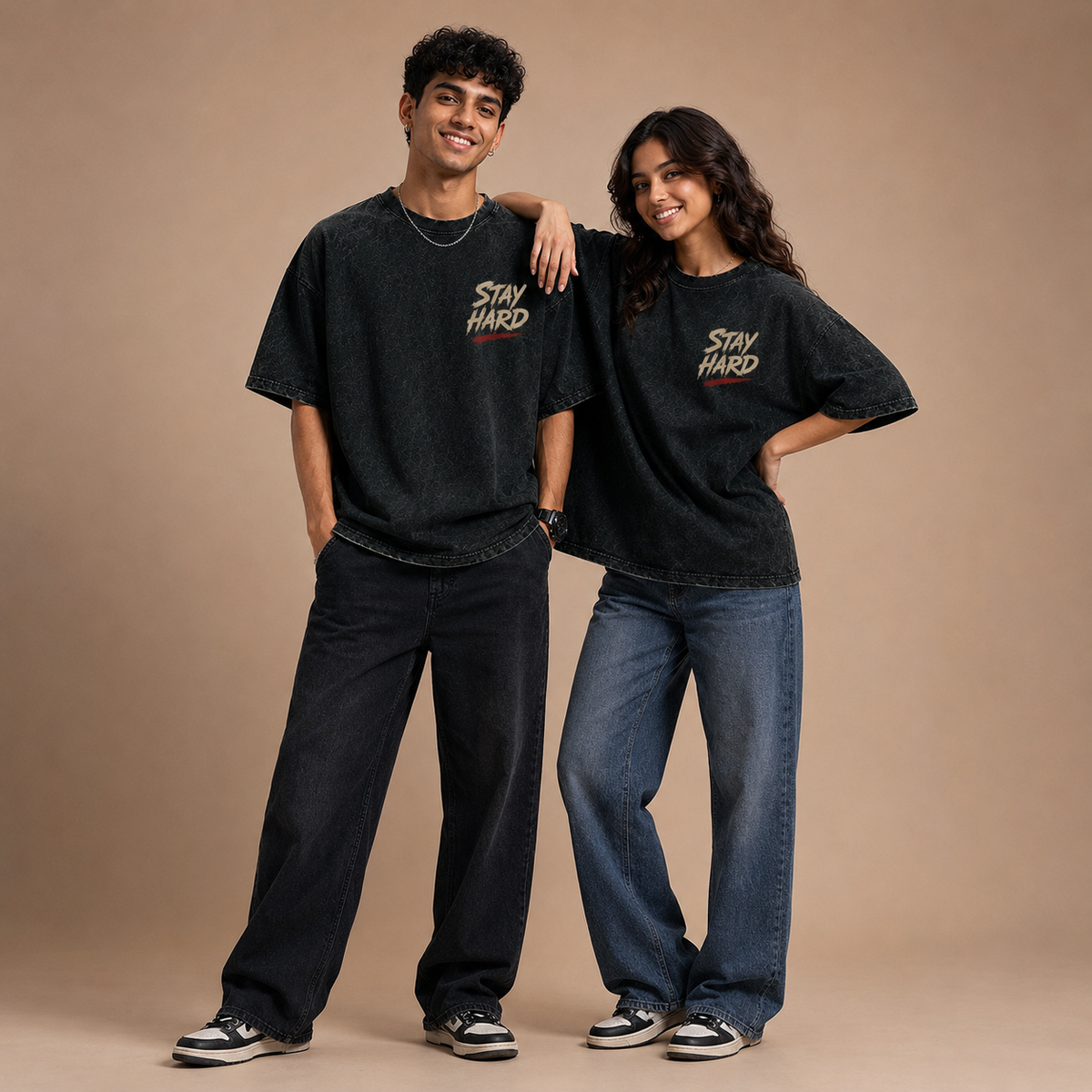 Stay Hard Acid Wash Tee - Green