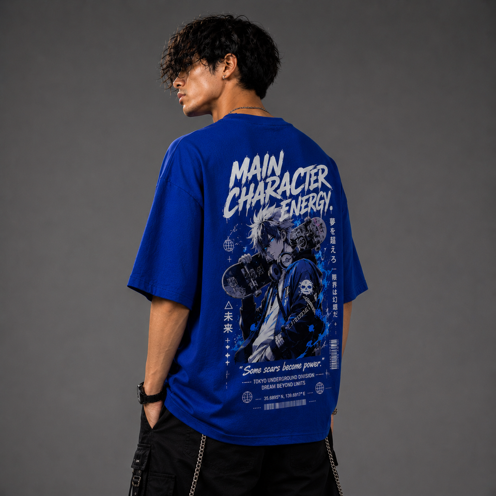 Main Character Energy Oversized Tee