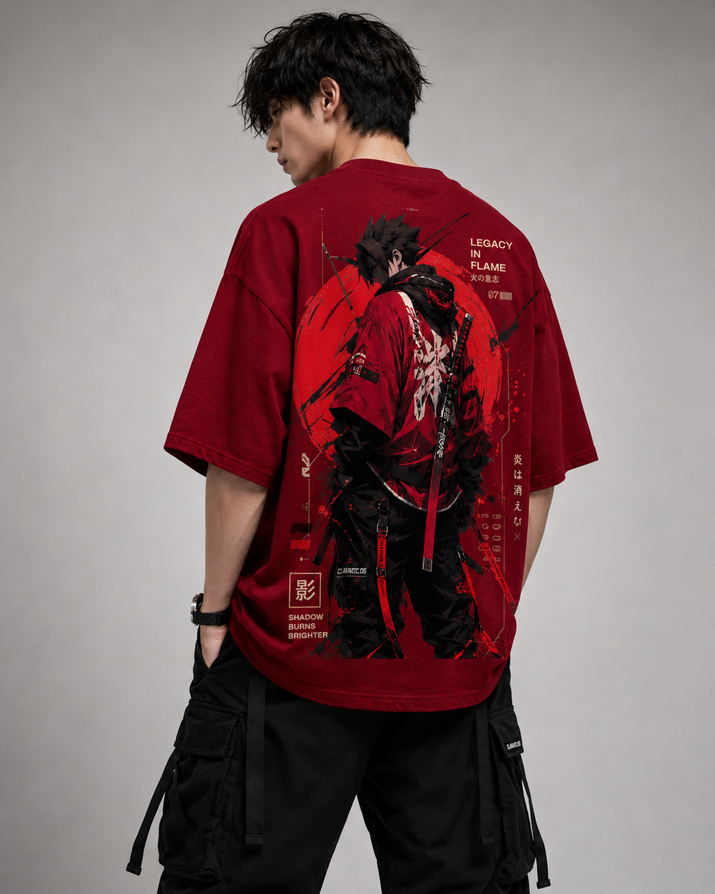 Crimson Legacy Oversized T-Shirt