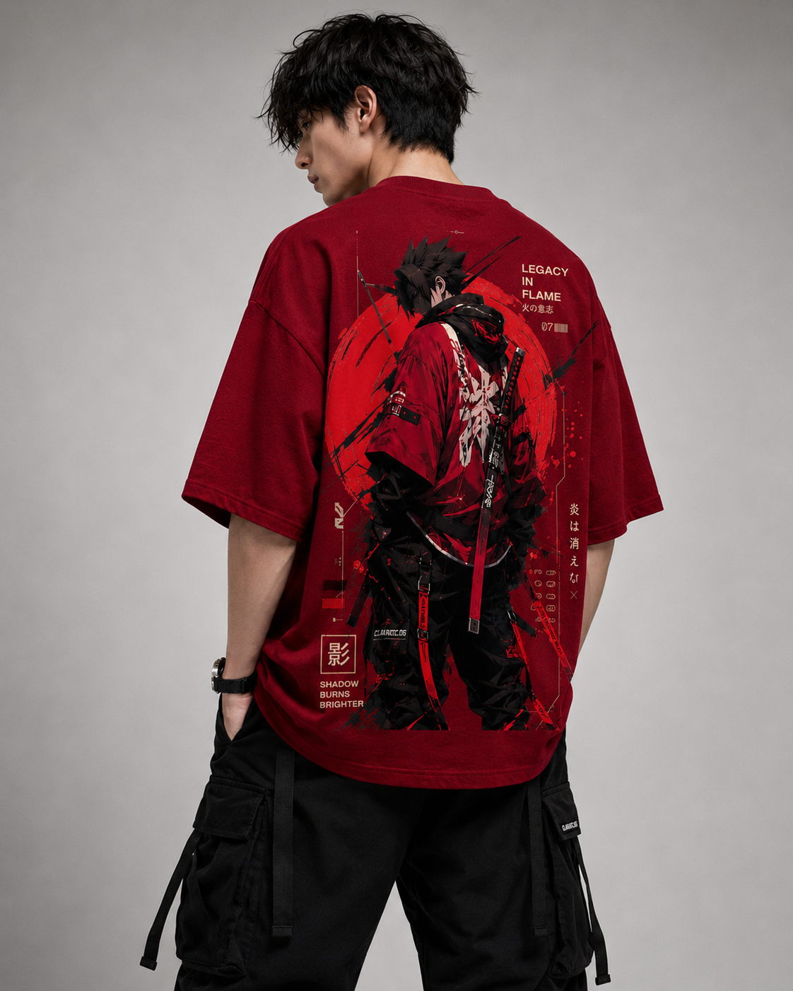 Crimson Legacy Oversized T-Shirt