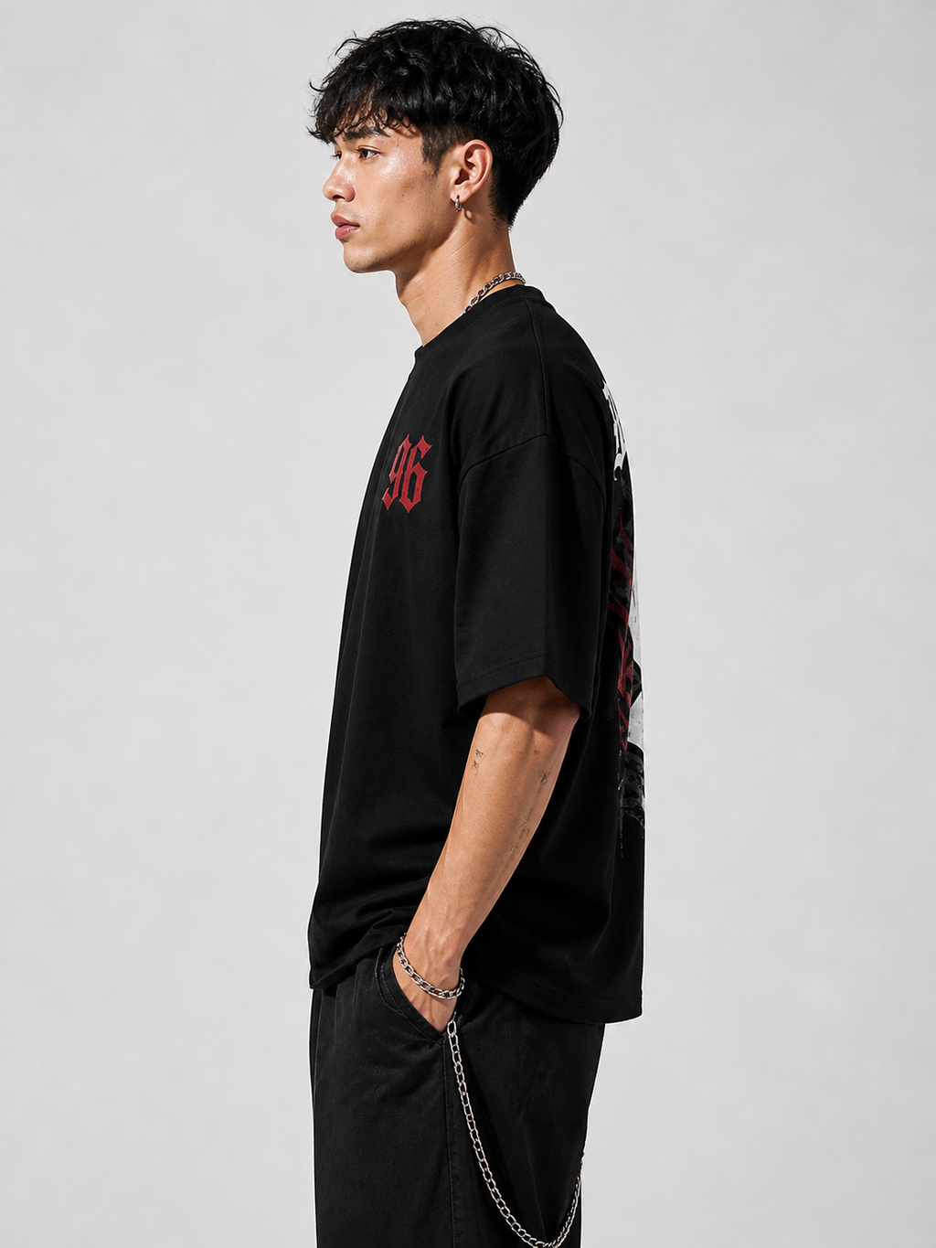 Don’t Trip 96 Oversized Streetwear T-Shirt – Black