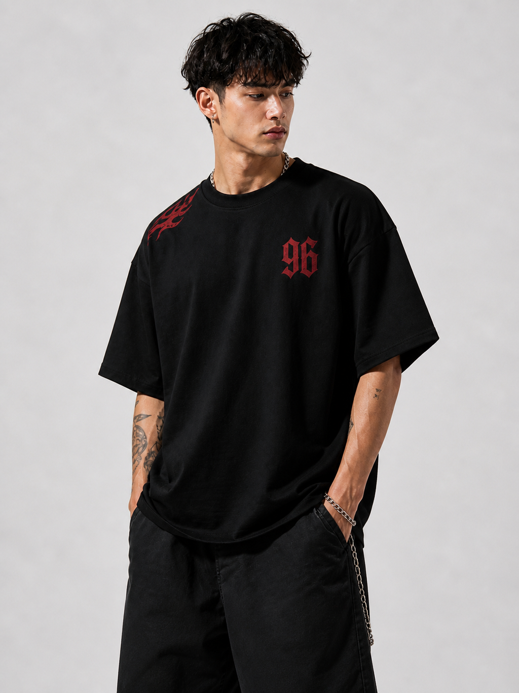 Don’t Trip 96 Oversized Streetwear T-Shirt – Black