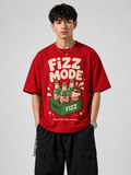 Fizz Mode Graphic Classic T-Shirt – Red
