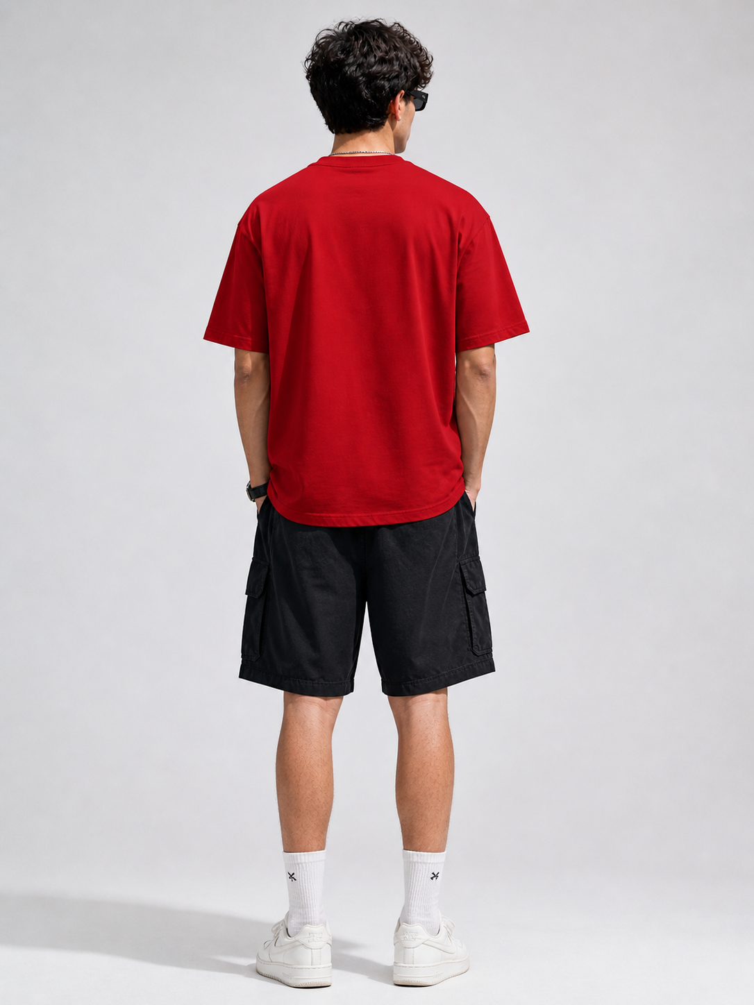 Fizz Mode Graphic Classic T-Shirt – Red