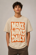 Make Waves Daily Classic Fit Graphic T-Shirt