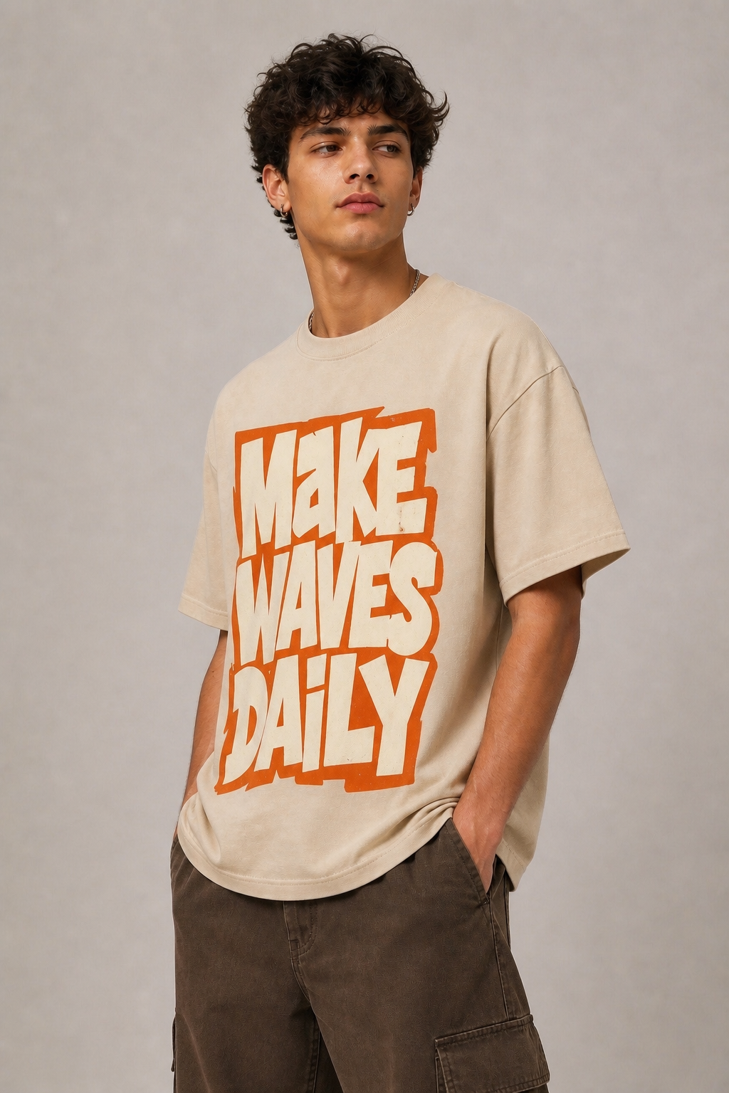 Make Waves Daily Classic Fit Graphic T-Shirt