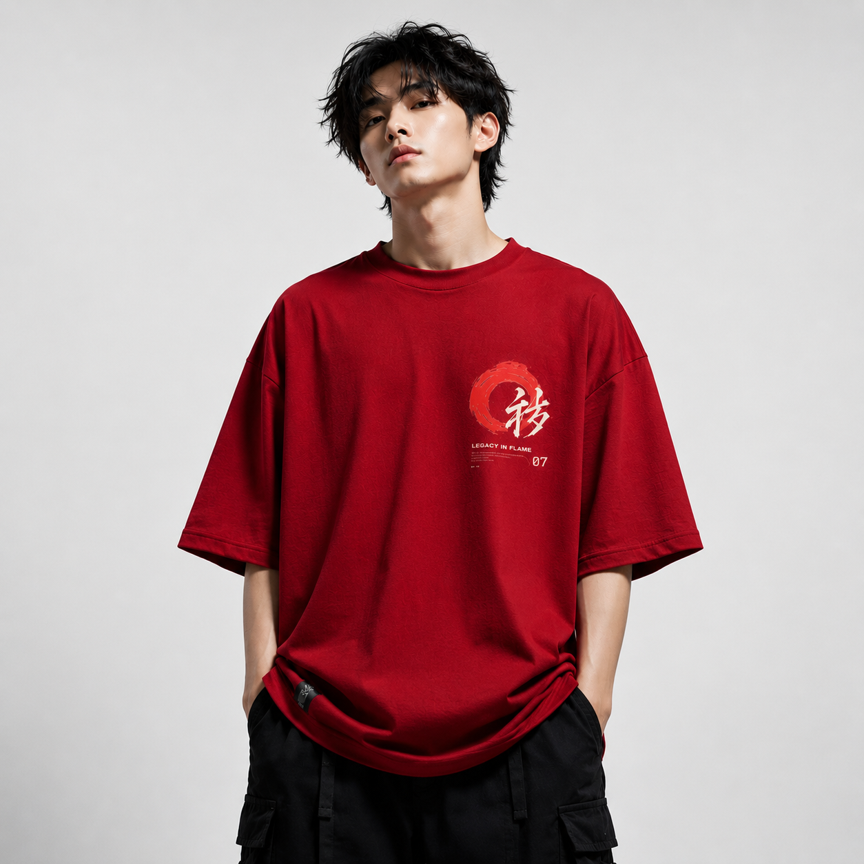 Crimson Legacy Oversized T-Shirt