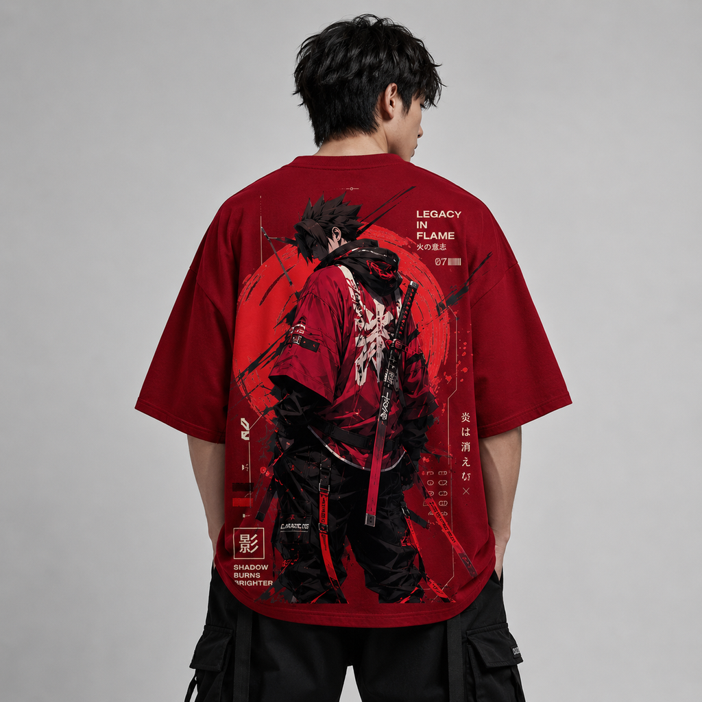 Crimson Legacy Oversized T-Shirt