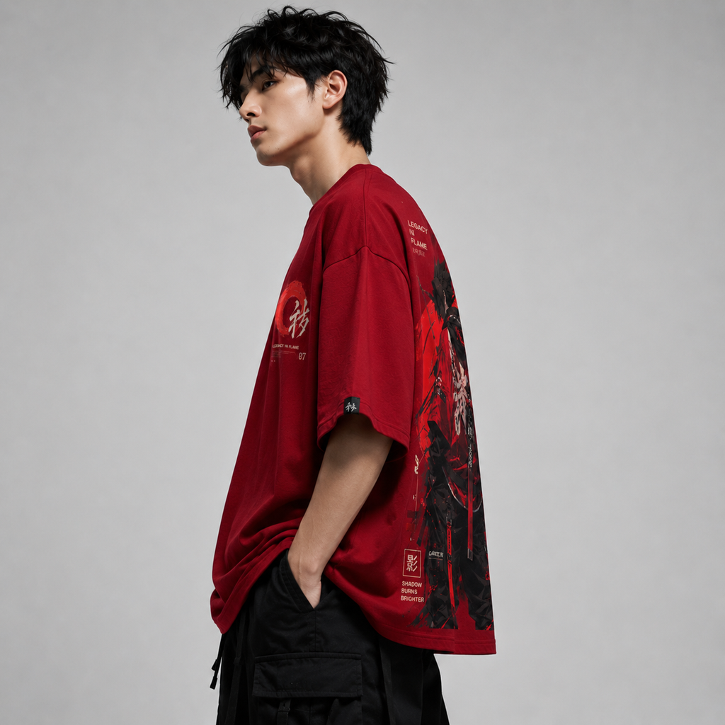 Crimson Legacy Oversized T-Shirt